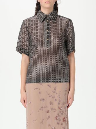 Fendi Polo Fendi in misto seta stampata