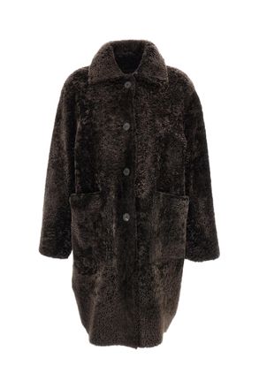 Arma Brown Zoey Shearling Reversible Coat
