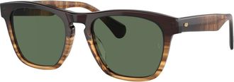 Oliver Peoples R-3 Zonnebril - unisex - Zonnebrillen - Bruin - 54 MM - Accessoires