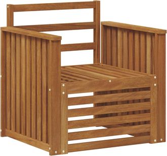 vidaXL Conjunto De Sof&aacute;s De Exterior Madera De Acacia S&oacute;lida Vidaxl