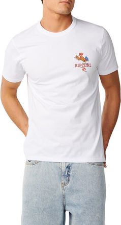 Rip Curl Desti Animals Cotton Graphic T-Shirt in White at Nordstrom, Size Xx-Large