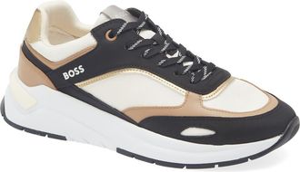 BOSS Skylar Runn Sneaker in Black at Nordstrom Rack, Size 10