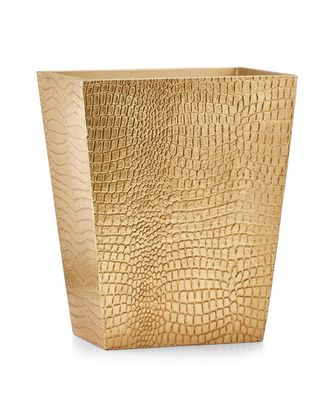 Labrazel Crocodile Gold Wastebasket