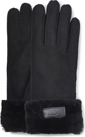 UGG Turn Cuff Handschoenen - Dames - Handschoenen - Zwart - M - Wol - Accessoires