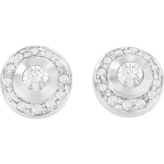 House of Brilliance 14K White Gold 1/3 Ct Round Diamond Earrings at Nordstrom