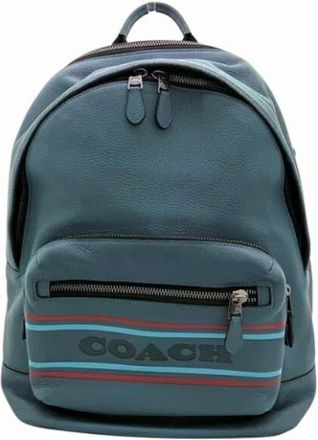Coach Pre-owned Backpacks, female, Blue, Size: ONE SIZE Pre-owned Leather backpacks