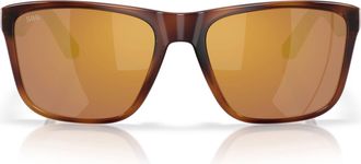 Costa Womens Los Alijos 580G Polarized Sunglasses In Tortoise Frame, Gold Mirror