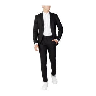 Jack & Jones Stijlvol Maatpak voor Formele Gelegenheden - Heren - Business pakken - Zwart - L - Kostuums