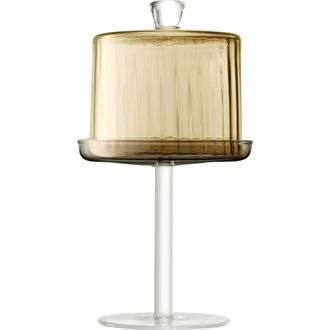 LSA Gems Cake Dome Stand in Amber at Nordstrom