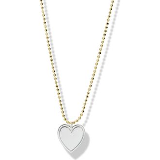 Argento Vivo Heart Pendant Necklace in Gold/silver at Nordstrom