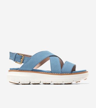 Cole Haan Womens ZER&Oslash;GRAND Rexanna Sandals - Medium Blue Size 10.5