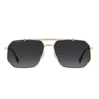 Dsquared2 Sunglasses D2 0175/S 000 Gold/Smoky Gray Men