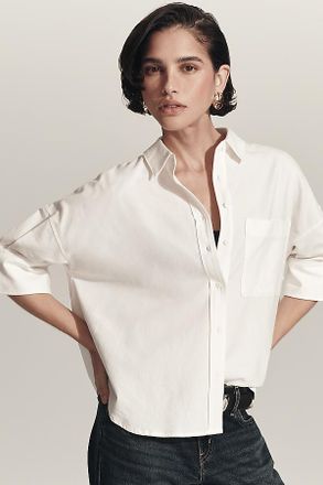 Maeve The Mabel Boxy Oxford Shirt by Maeve Top