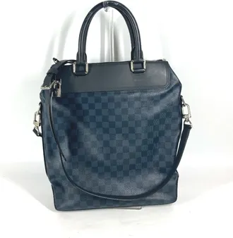 Louis Vuitton Navy Handbag Shoulder Bag Tote Bag (Pre-Owned)