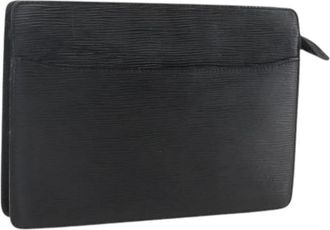 Louis Vuitton Pre-owned Clutches, female, Black, Size: ONE SIZE Pre-owned Leather Clutch