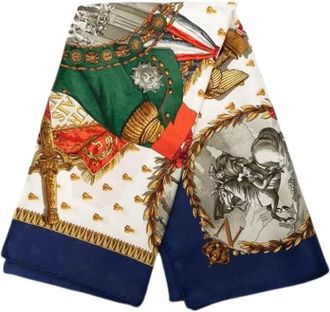 Herm&egrave;s Pre-owned Scarves, female, Multicolor, Size: ONE SIZE Pre-owned Napoleon Scarf