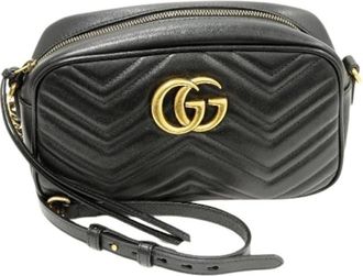 Gucci Pre-owned Cross Body Bags, female, Black, Size: ONE SIZE Pre-owned Cross Body Bag