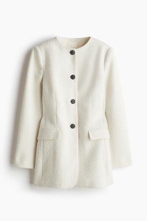 H&M Figurbetonte Jacke - Cremefarben