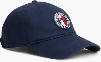 Tommy Hilfiger Mens Circle Logo Patch Baseball Cap - Sky Captain