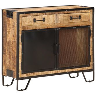 vidaXL Aparador De Madera Maciza De Mango En Bruto 80x31x71 Cm Vidaxl