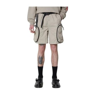 Alpha Industries Hombre, Pantalones cortos, Beige, Talla: L