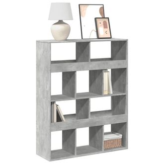 Berkfield Home Bookcase Concrete Grey 100x33x125.5 cm Engineered Wood