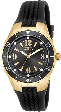 Invicta Angel Zager Exclusive Quartz Black Dial Ladies Watch 17486