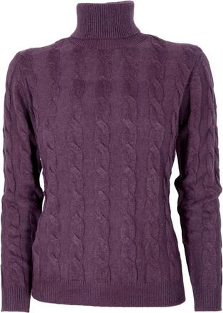 Cashmere Company Coltrui - Dames - Coltruien - Paars - XS - Kasjmier - Truien & Vesten