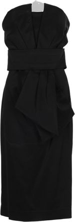 P.A.R.O.S.H. Structured Midi Dress with Draped Detail