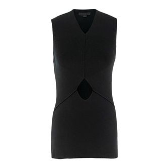 Alexander Wang Black Cut-out Sleeveless Top Size S