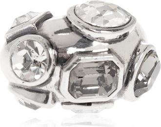 Etro Ring met kristallen - Dames - Ringen - Grijs - M - Accessoires