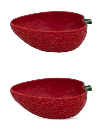 Bordallo Pinheiro Ciotola Strawberries grande - Rosso