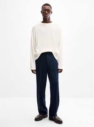 Le 31 Mens Soft monochrome pant Paris fit - Relaxed high rise