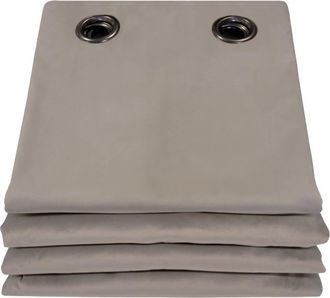 MOONDREAM Cortina ac&uacute;stica de terciopelo ollaoss gris MC740 130x260