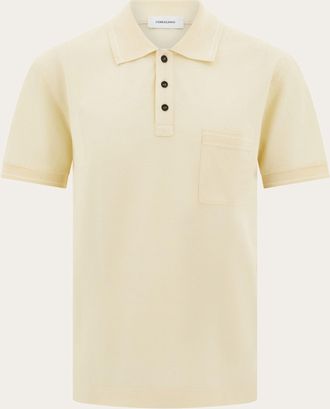 Ferragamo Uomo Polo con Gancini Bianco