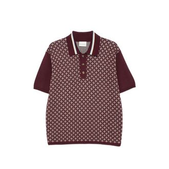 Dr&ocirc;le de Monsieur Patterned Polo Shirt