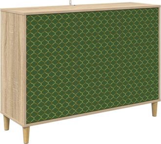 vidaXL Aparador Geleen Sonoma 102 X 33 X 75 Cm Madera De Ingenier&iacute;a Vidaxl