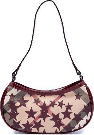 Burberry Pre-owned Burberry Mini Supernova Check Coated Canvas Stars Hobo Ladies 94ZIGHGZLJ4LX3WV