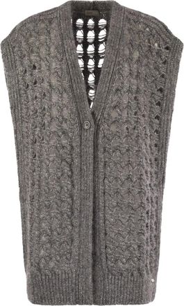 Herno Cardigan smanicato - Grigio