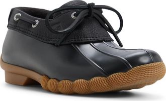 Sperry Top-Sider Saltwater Waterproof Duck Shoe in Black at Nordstrom, Size 11