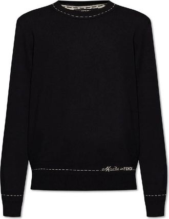 Fendi Regular-Fit Crew Neck Sweater, Brand Size 50 (US Size 40)