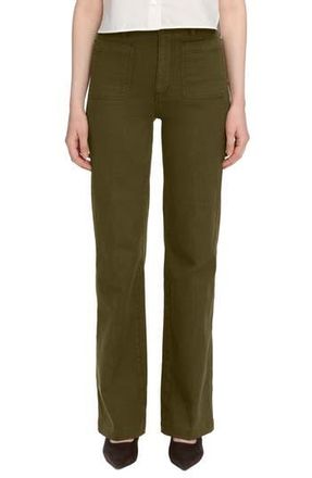 Frame Denim The Refined Straight Leg Pants in Tree Moss at Nordstrom Rack, Size 24