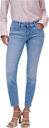 Salsa Wonder Skinny Cropped Jeans - Dames - Slim Fit Jeans - Blauw - W29 L28 - Katoen - Jeans