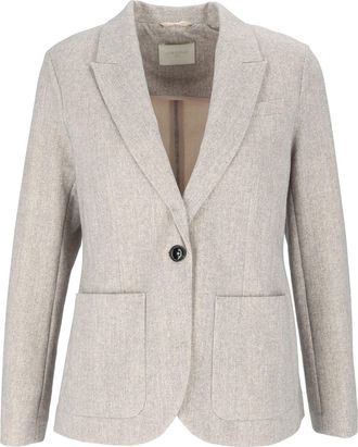 Circolo 1901 Textured Patch Pockets Regular-Fit Blazer