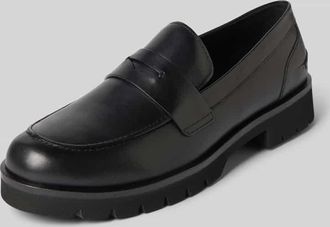 Högl Loafers aus Leder mit profilierter Sohle in Black, Größe 36