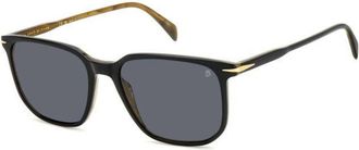 David Beckham DB 1141/S Polarized 05K/M9 Mens Sunglasses Black Size 55