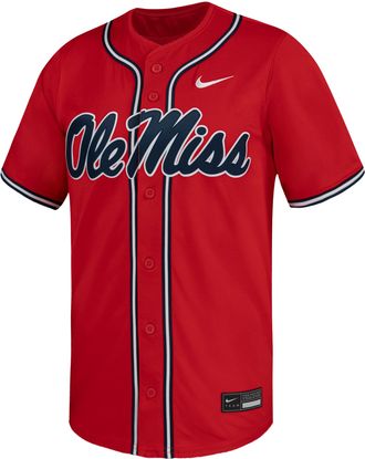 Nike Ole Miss Nike Mens Dri-FIT College Limited Baseball Jersey in Red | P33621J610MISI-OMS