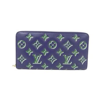 Louis Vuitton Pre-owned Wallets, female, Blue, Size: ONE SIZE Pre-owned Long wallet (bi-fold)