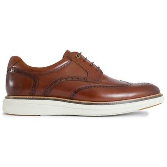 Simon Carter Mens Oreilly Brogue Shoes - Tan Leather - Size UK 11.5