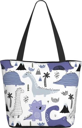 AOOEDM Dinosaur Cartoon Ladies Shopping Bag 13x11x7in.The Perfect ValentineS Day Gift.It Is The Best ValentineS Day Gift For Mom, Daughter, Wife,Etc